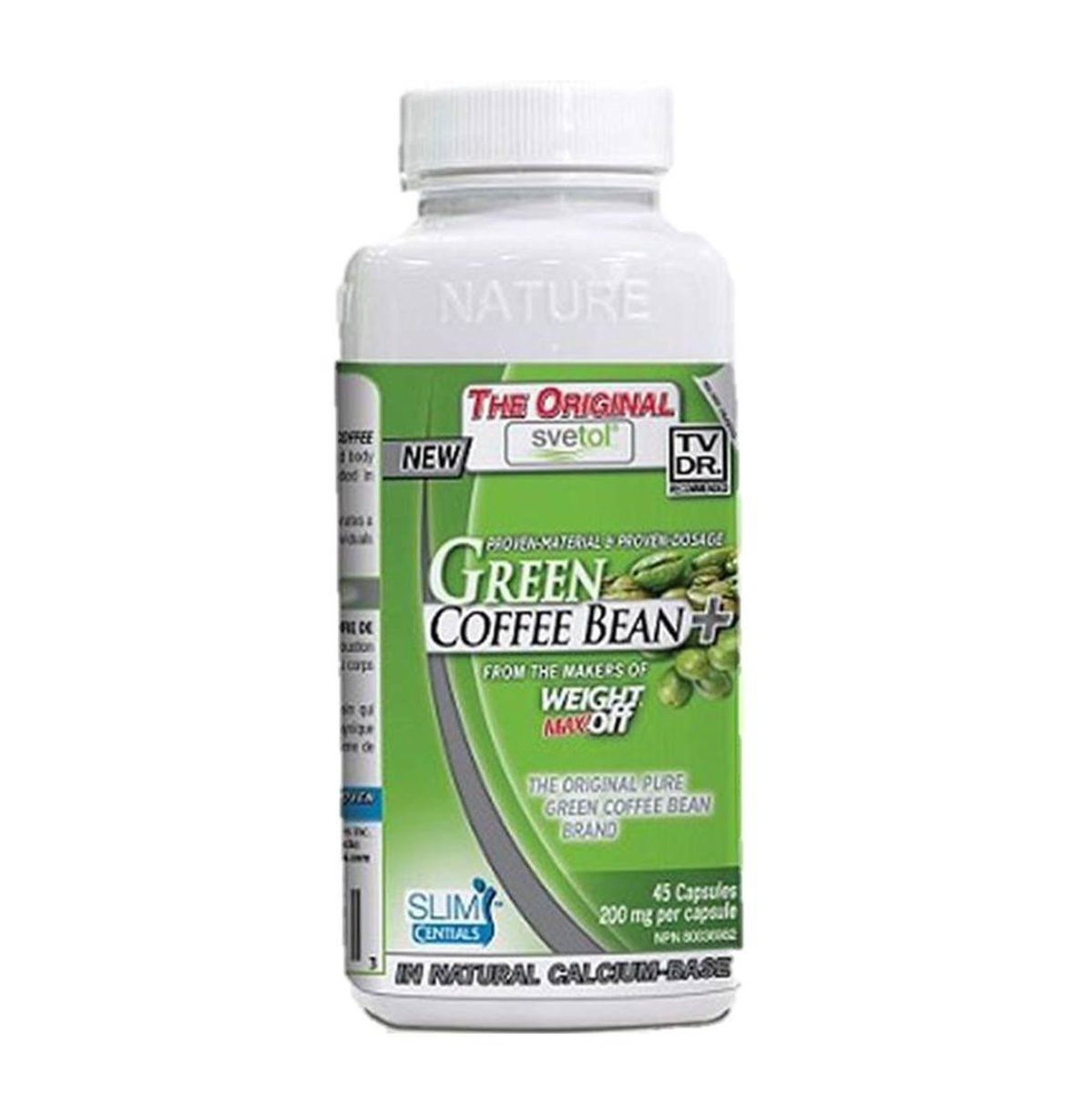 NuvoCare 特效纖體瘦身 燒脂瘦身 100% 純天然綠色咖啡豆 (200 毫克) 45 粒
