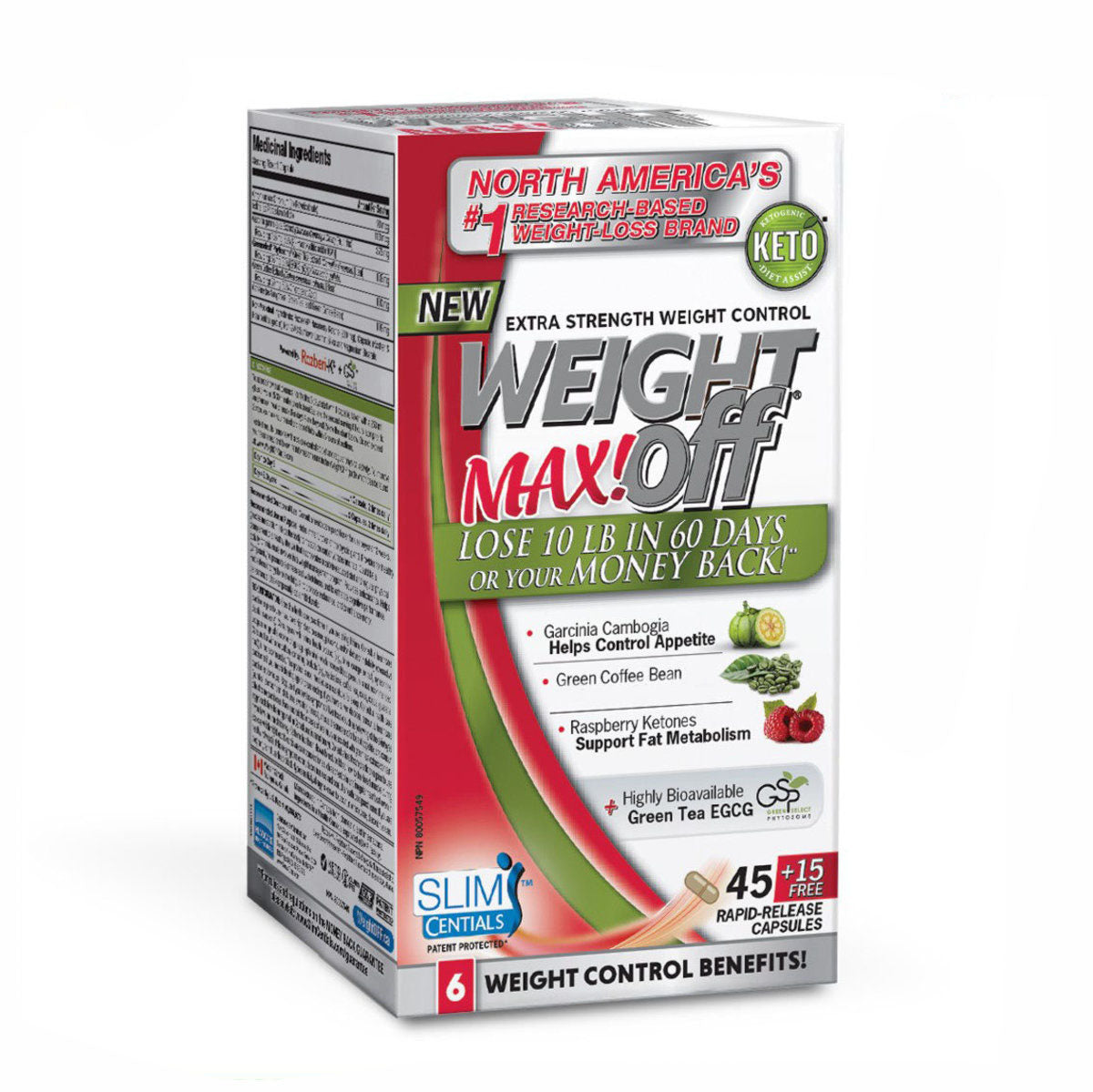 NuvoCare WeightOFF 極速纖 專利瘦身營養品 (全新素食配方) 45 + 15 粒素食膠囊