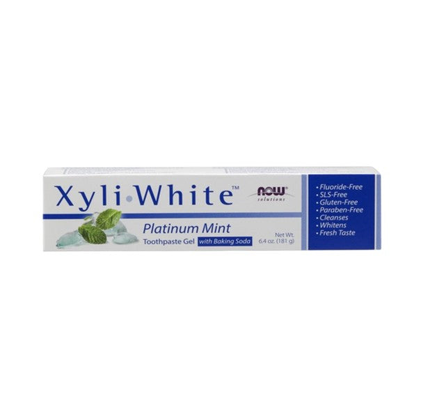 NOW Foods - XyliWhite 牙膏凝膠 白金薄荷 6.4 盎司(181 克)