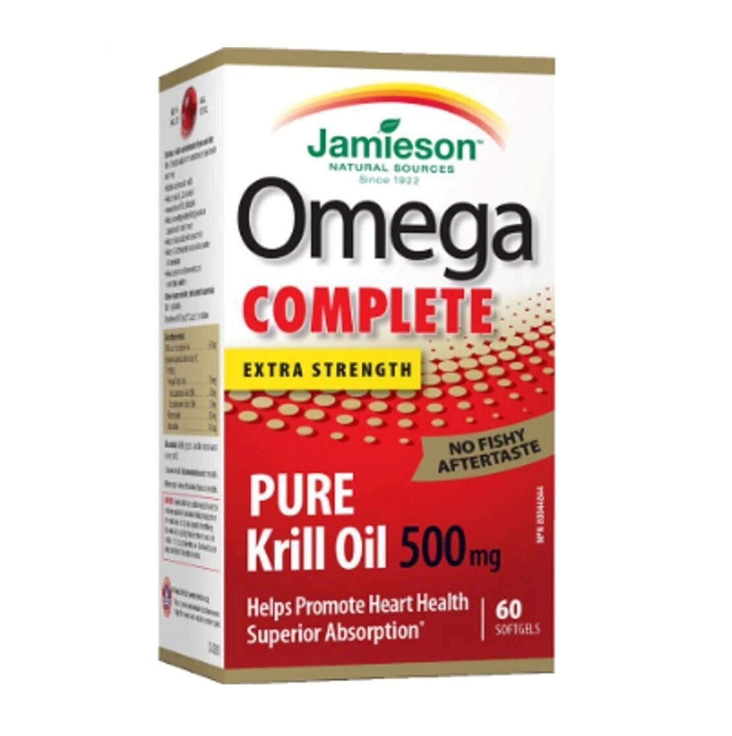 Jamieson 超強全效奧米加 omega-3 純磷蝦油 (500 毫克)(包裝隨機提供) 60 粒