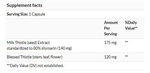 Nature's Way 水飛薊 60 粒素食膠囊 #62400-產品圖片 3