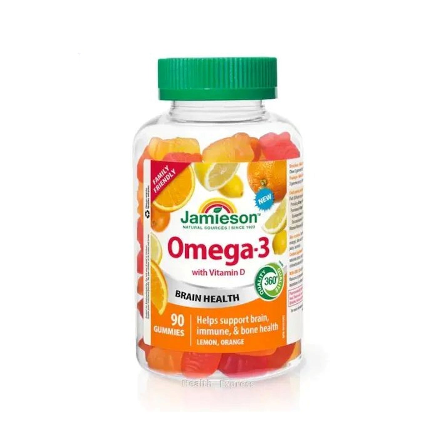 Jamieson 全家喜愛奧米加 omega‐3 軟糖 90 粒 (包裝隨機提供)