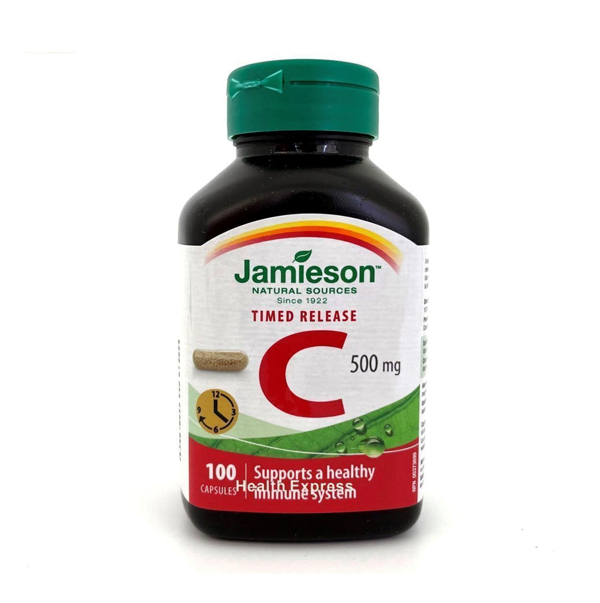 Jamieson 長效天然維他命C(500毫克)100 粒膠囊 (包裝隨機提供)-產品圖片 5
