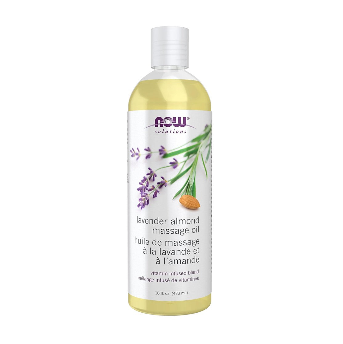 NOW Foods Solutions 薰衣草杏仁按摩油 16 盎司 473毫升
