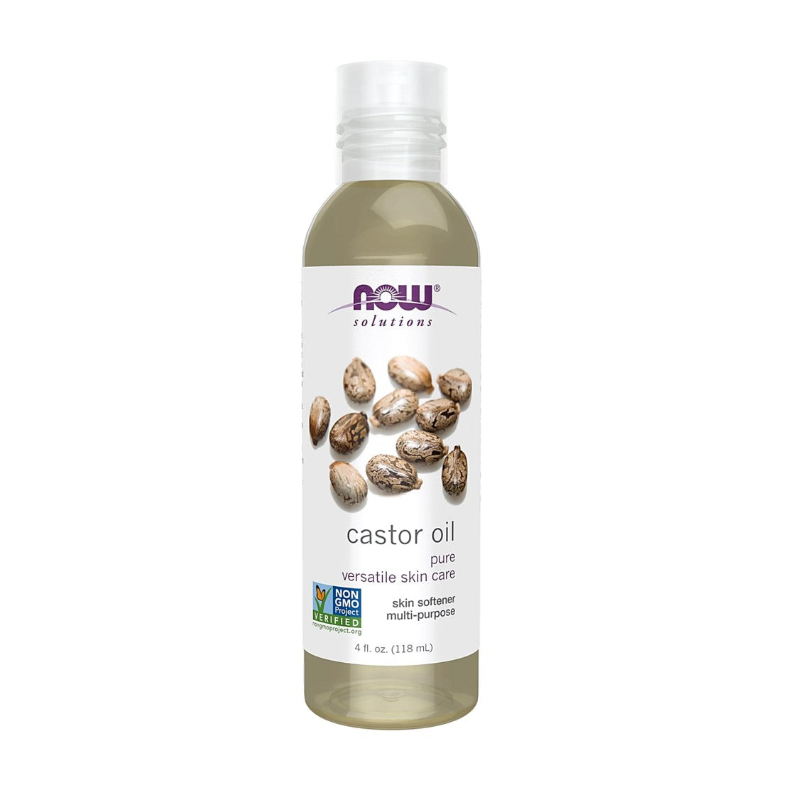NOW Foods Solutions 蓖麻油 純淨多用途護膚柔膚水 4盎司 118毫升