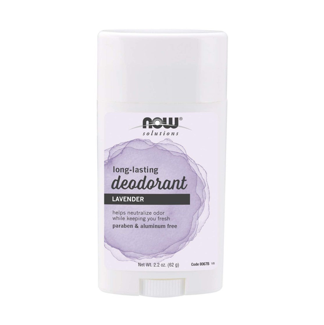 NOW Foods Solutions 持久止汗劑 薰衣草口味 2.2 盎司 62 克