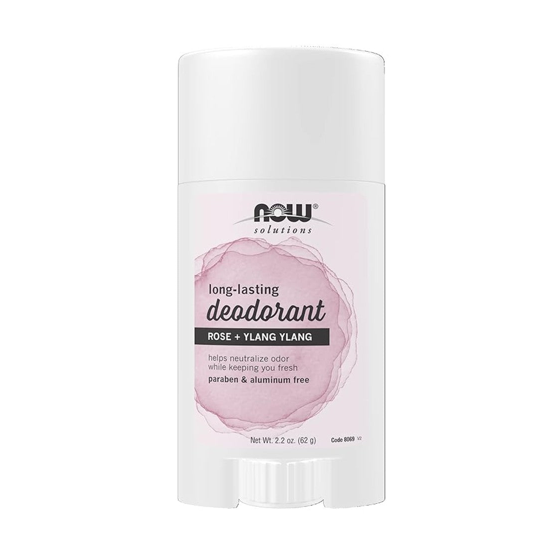 NOW Foods Solutions 持久止汗劑 玫瑰+依蘭口味 2.2 盎司 62 克