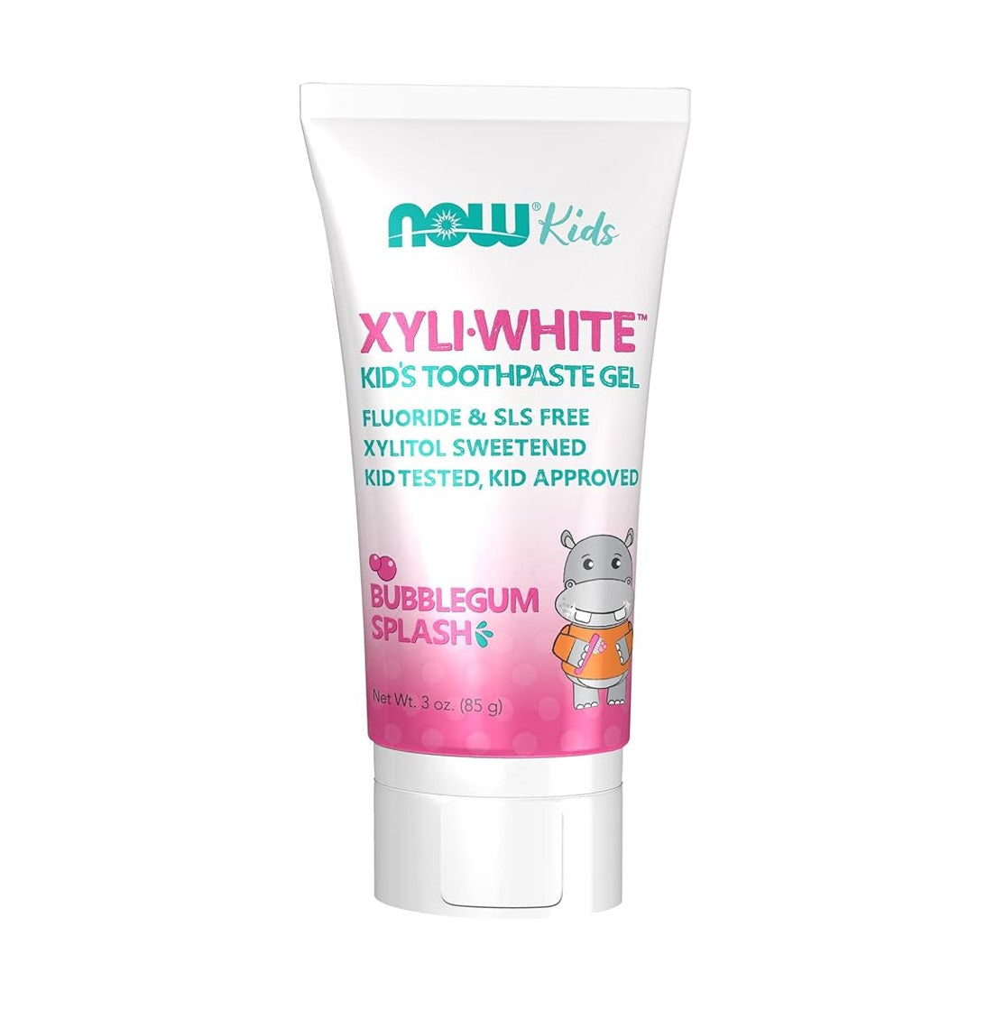 NOW Foods Xyli-White™ 兒童牙膏凝膠泡泡糖味 3 盎司 ( 85 克)