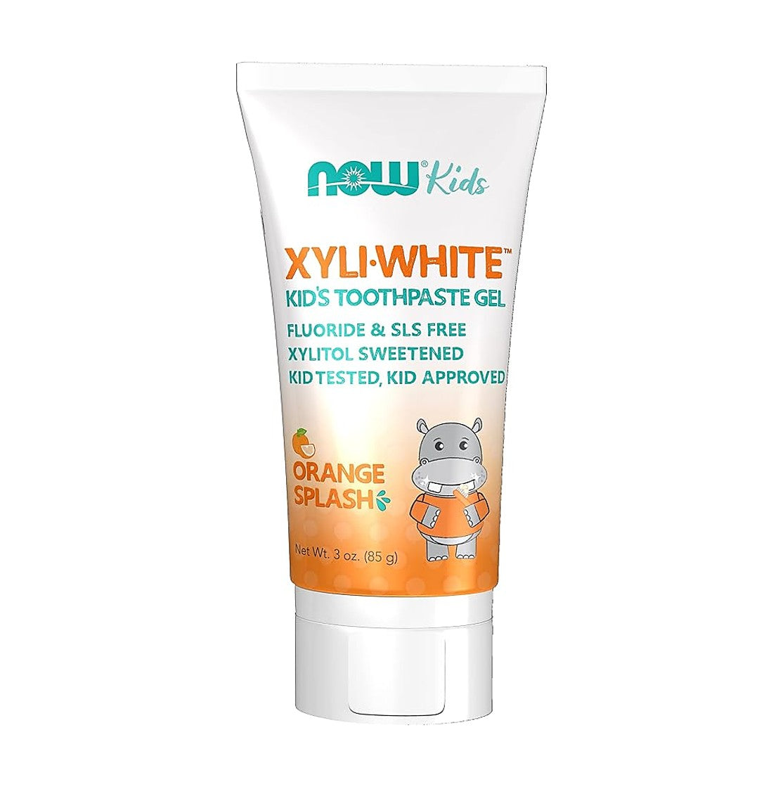 NOW Foods yli-White™ 兒童牙膏凝膠 橙味 3 盎司 ( 85 克)