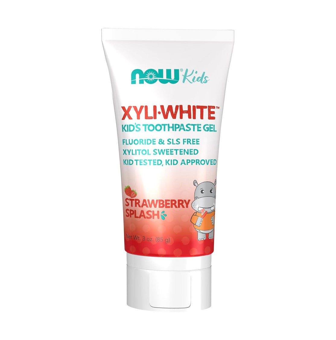 NOW Foods Xyli-White™ 兒童牙膏凝膠 草莓味 3 盎司 ( 85 克)