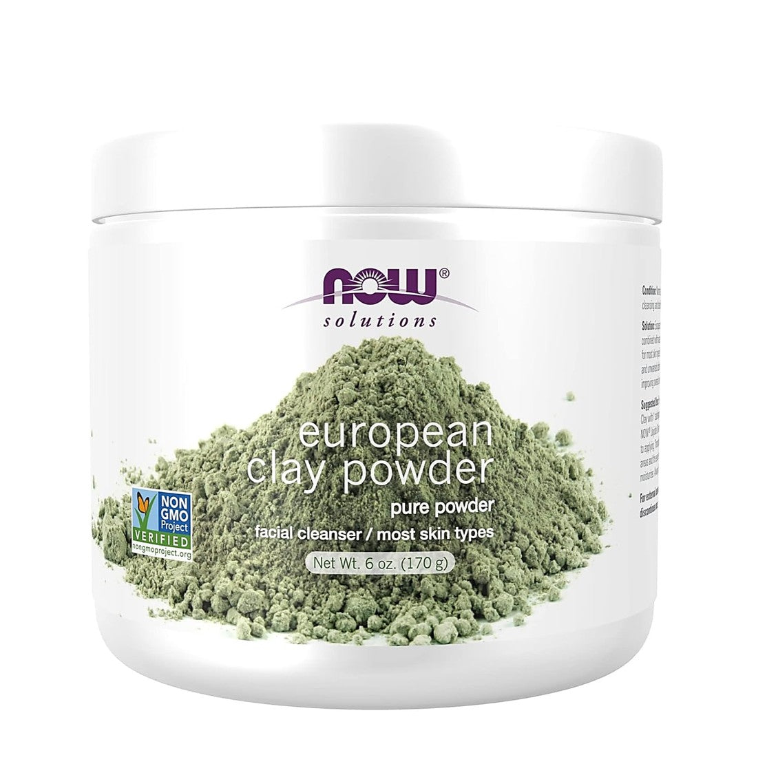 NOW Foods Solutions 歐洲黏土粉 6 盎司 170 克