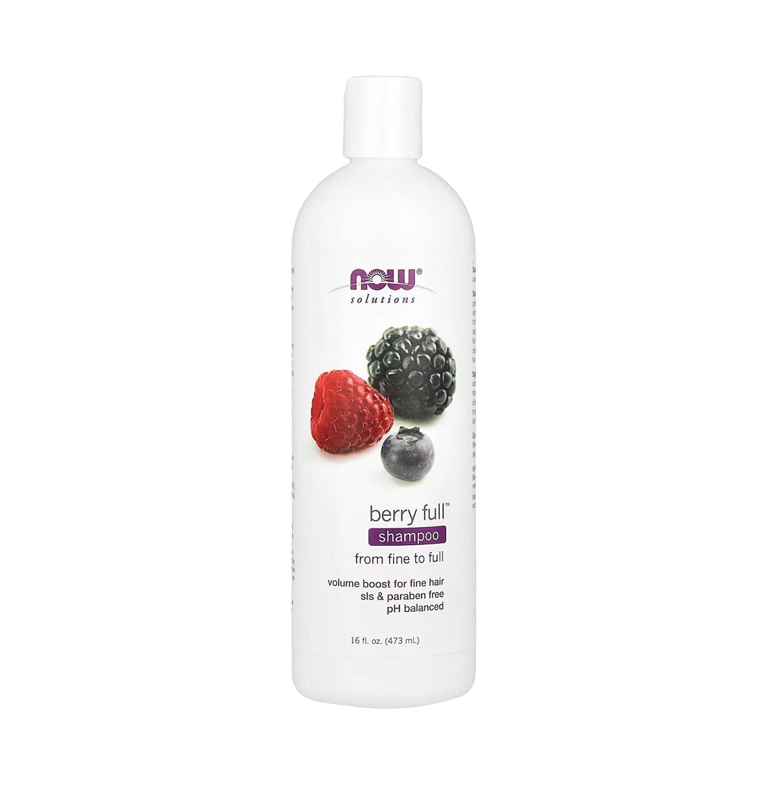 NOW Foods Solutions莓果豐盈洗髮水 16 盎司 473 毫升