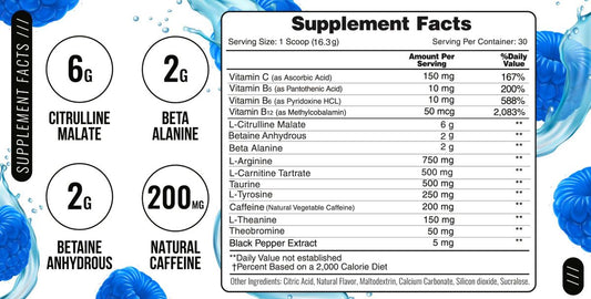 EC SPORTS OPTIFORCE PRE WORKOUT- 鍛鍊能量粉(藍莓味498g) (Earth's Creation) 美國製造-產品圖片 2