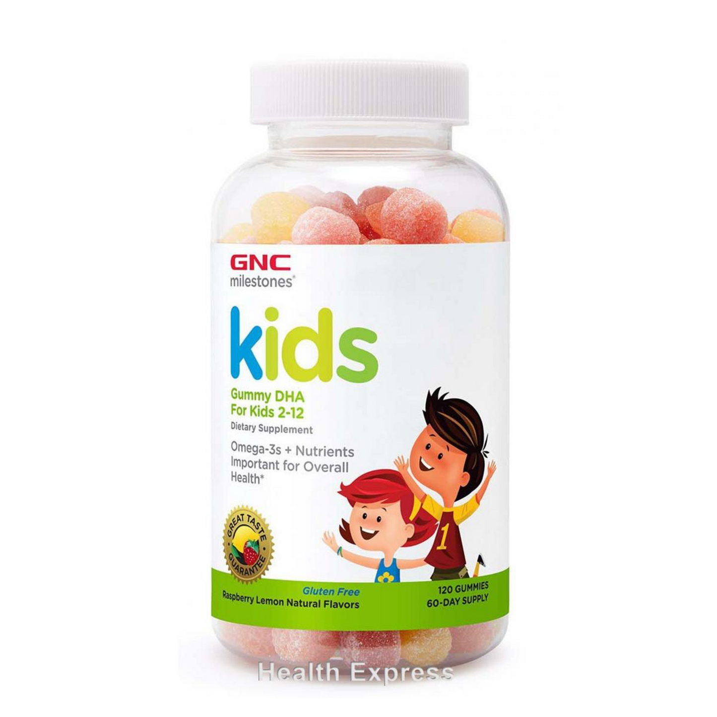 GNC milestone®兒童活腦亮視 DHA 軟糖 120 粒
