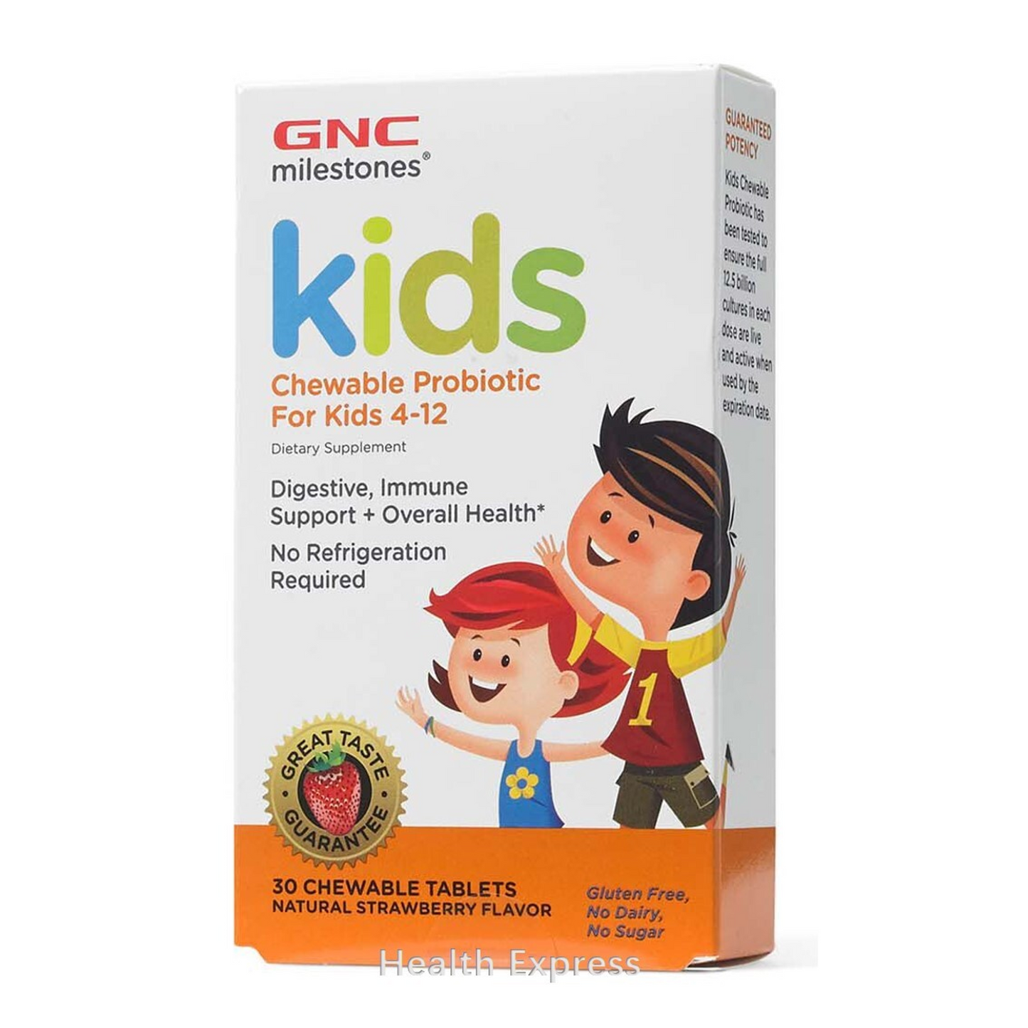 GNC milestones® 兒童益生菌咀嚼片 30 粒