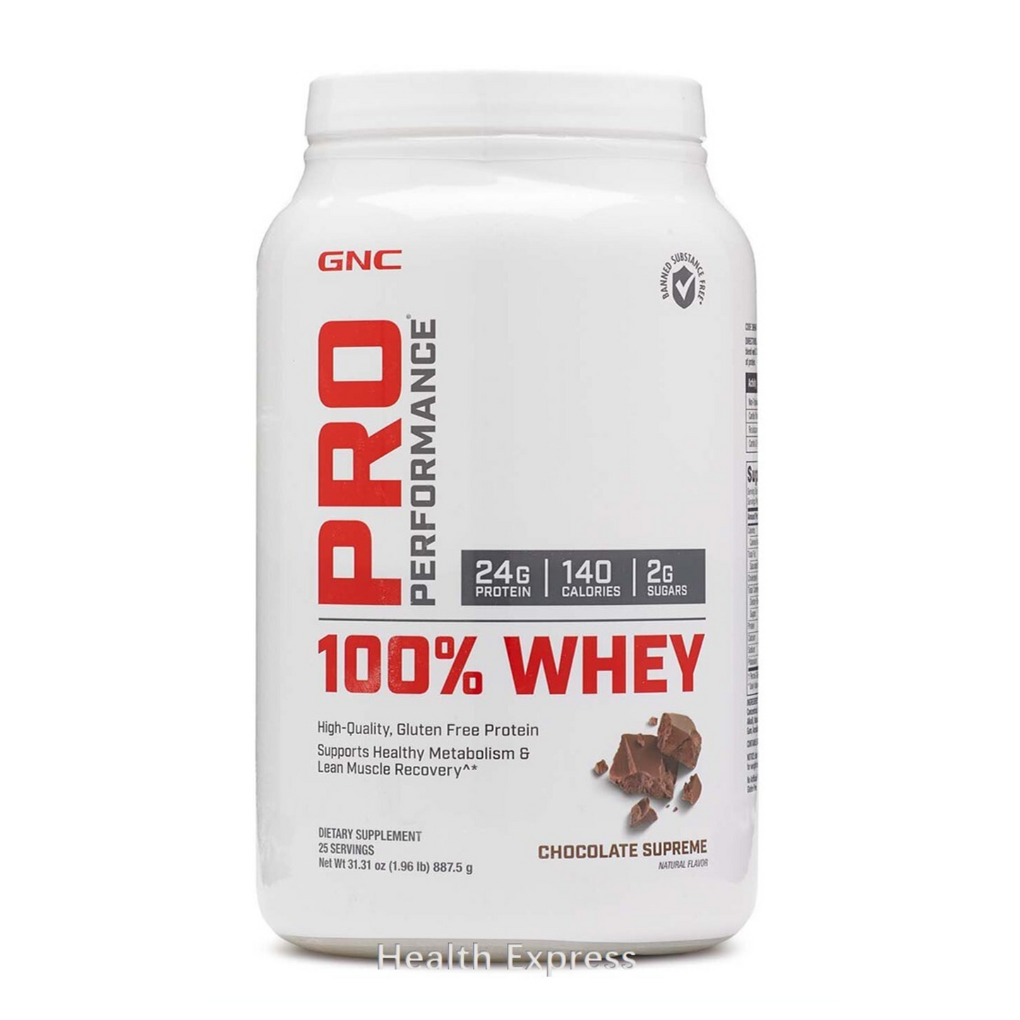 GNC 代餐健體修身Pro Performance®100%乳清蛋白-朱古力31.31安士