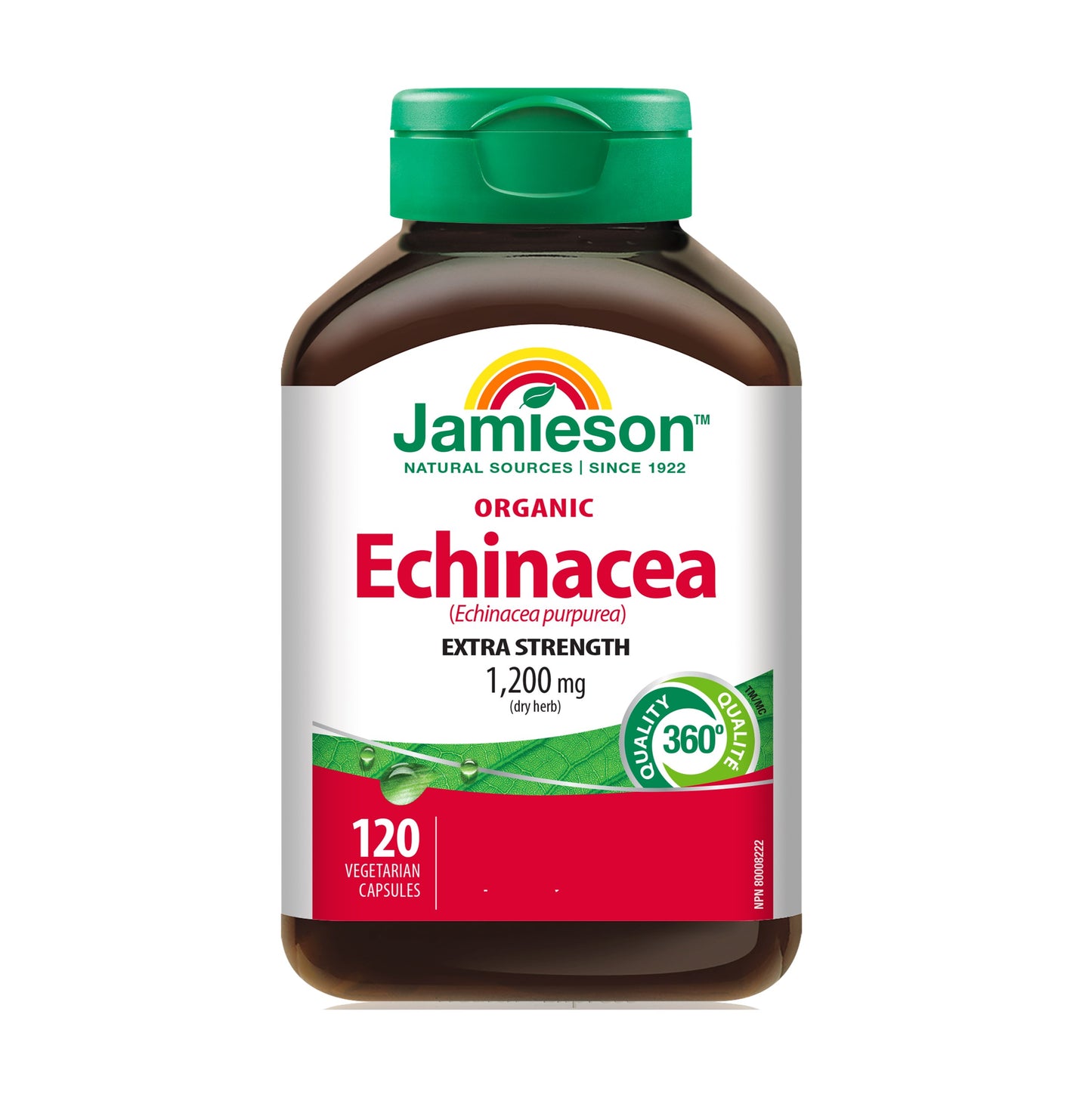Jamieson 特強有機健體紫錐菊 (1200 毫克) 120 粒 (包裝隨機提供)