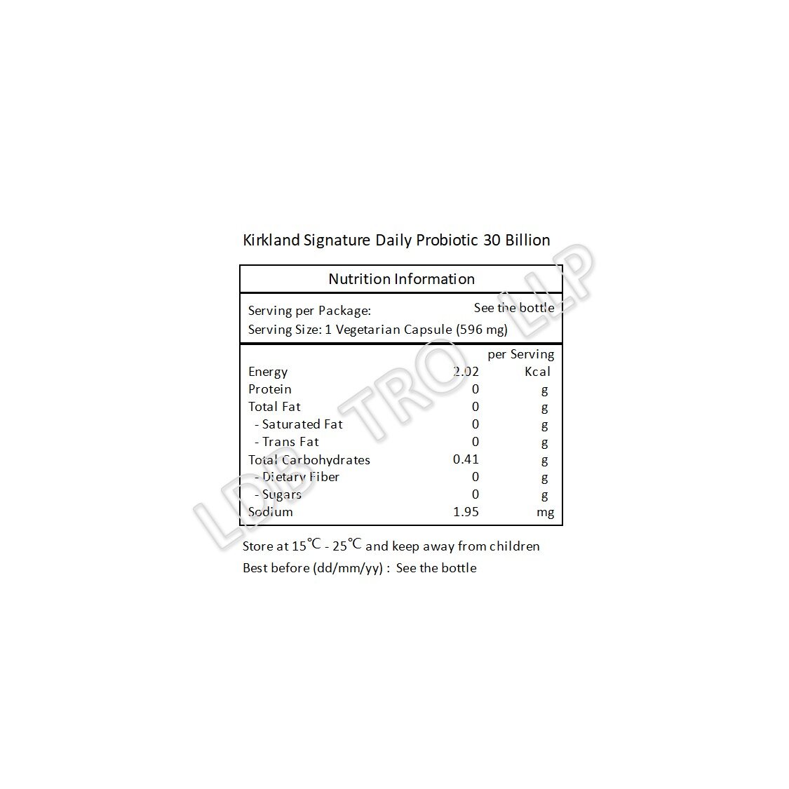 Kirkland Signature 特強純天然益生菌 300 億 90 粒素膠囊