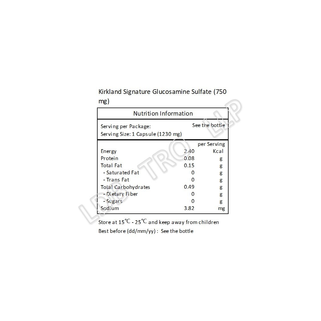 Kirkland Signature 關節健骨寶 (750 毫克) 葡萄糖胺 420 粒