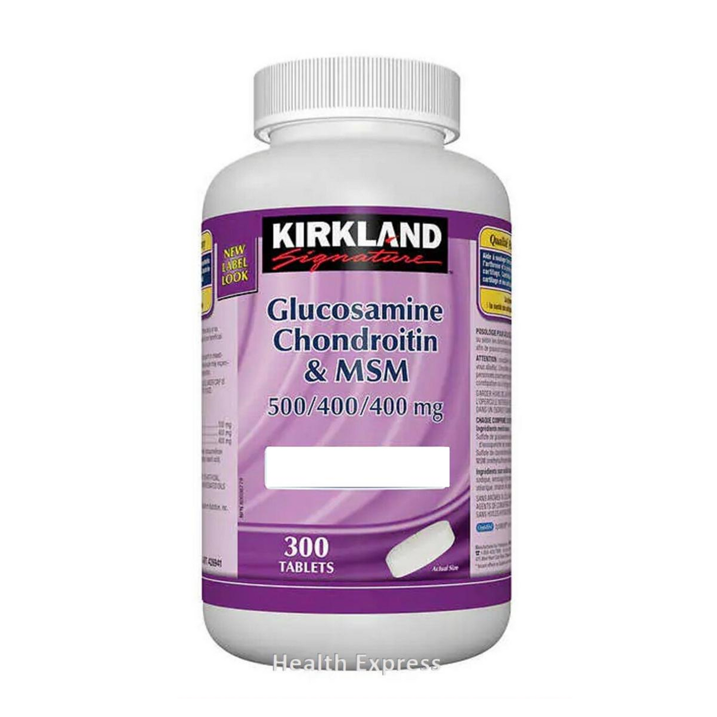 Kirkland Signature 關節健骨寶 (三合一特強配方) 葡萄糖胺 + 硫酸軟骨素 + MSM (500 / 400 / 400 毫克) 300 粒