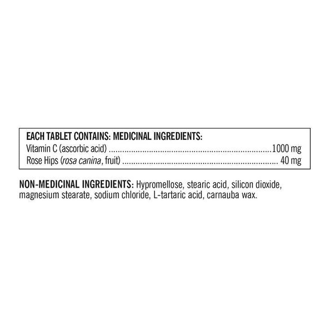 Kirkland Signature 特強長效維他命 C (1000 毫克) 及玫瑰果精華 500 粒