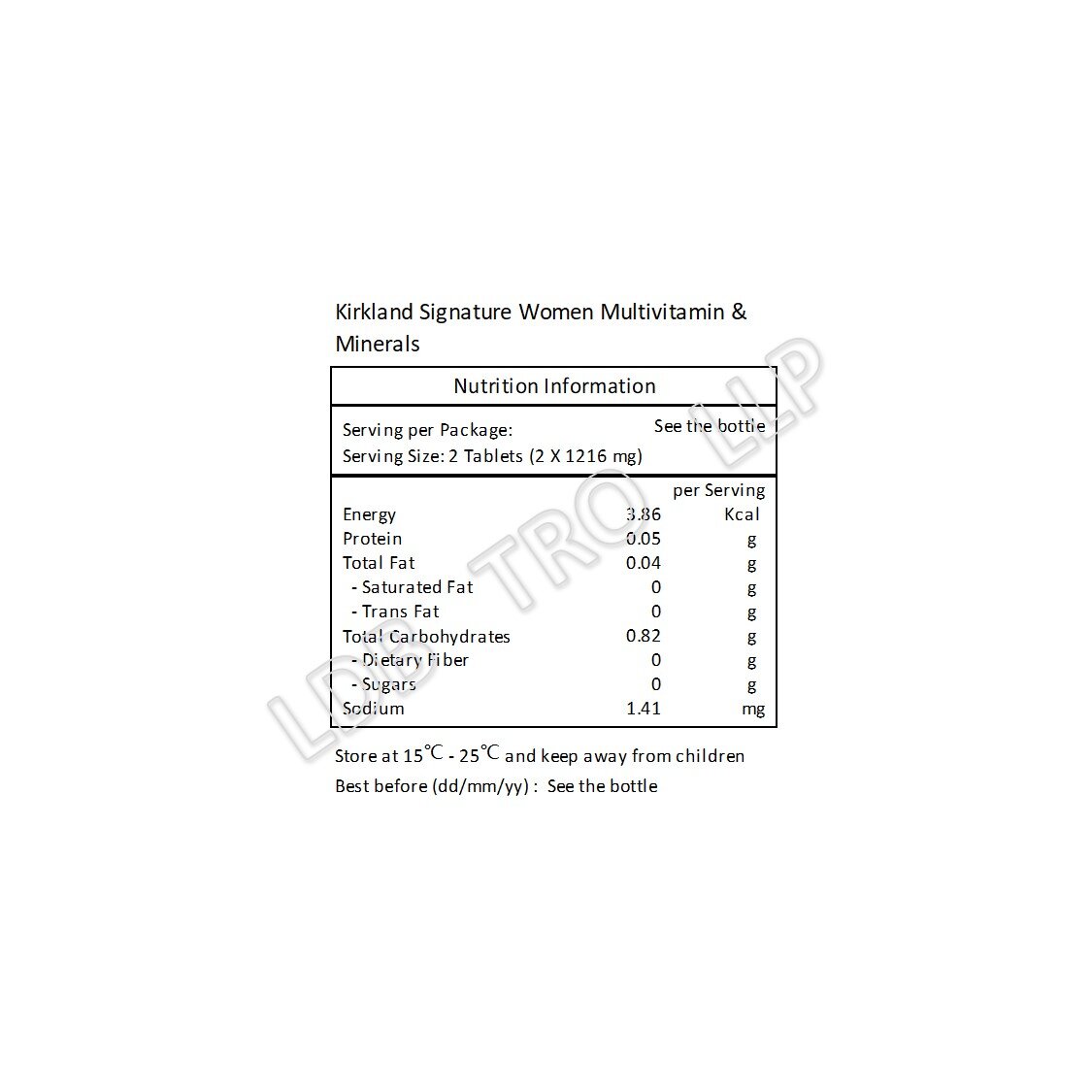 Kirkland Signature 女士全效多種維他命 365 粒