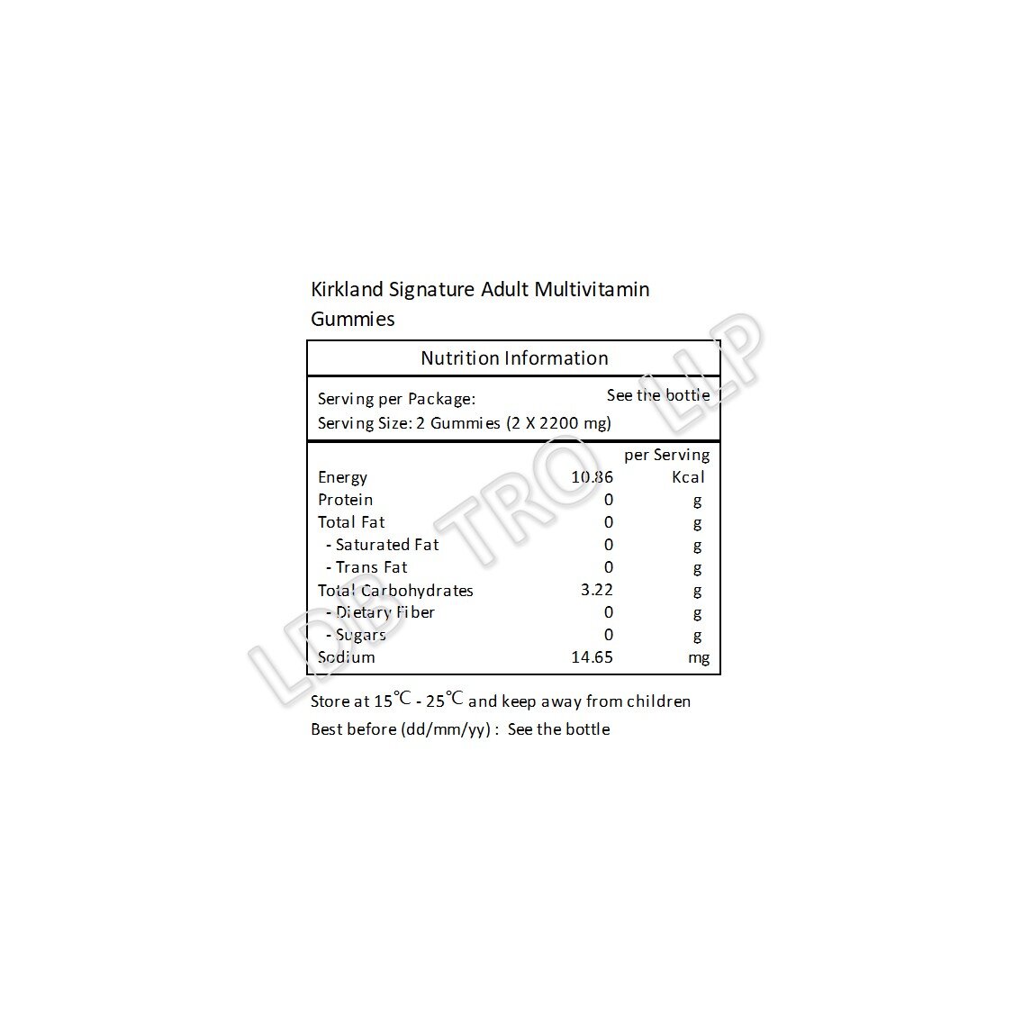 Kirkland Signature 成人全效多種維他命軟糖 250 粒
