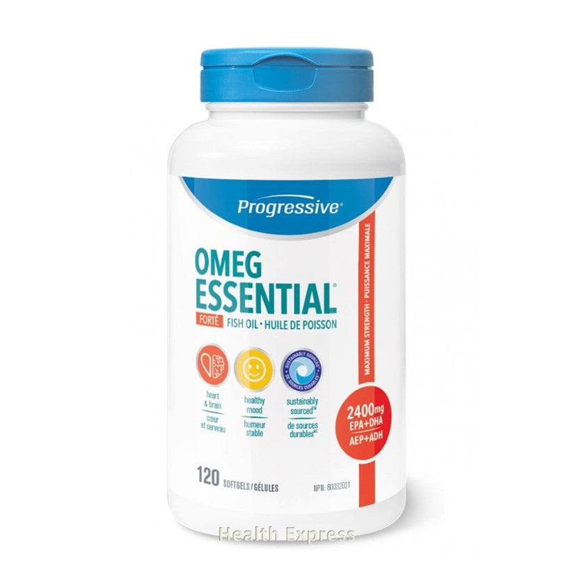ProgressiveOmegaEssential 超級濃縮魚油 (2400 毫克)120 粒