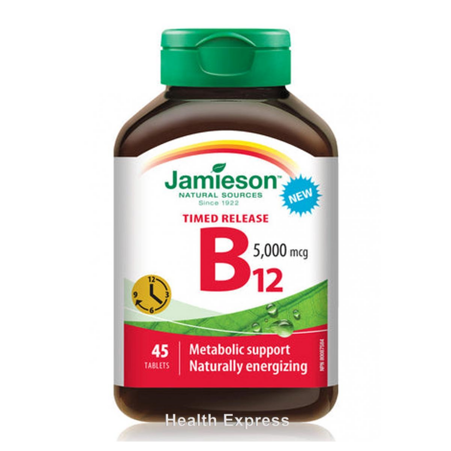 超強長效維他命 B 12 (5000 微克) 45 粒 (包裝隨機提供)