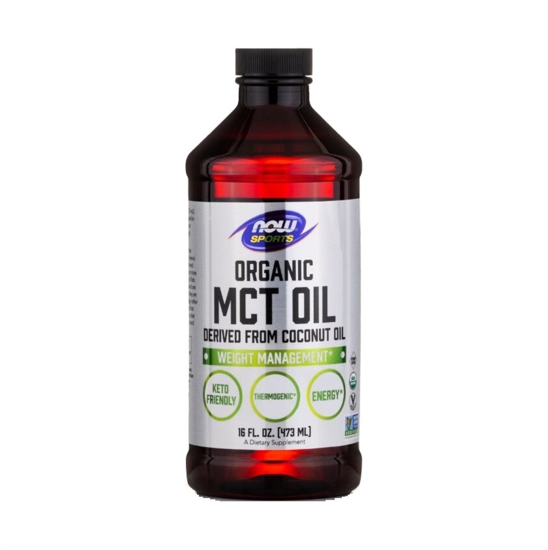 NOW Foods - Sports Organic MCT oil (Derived From Coconut oil) 473ml