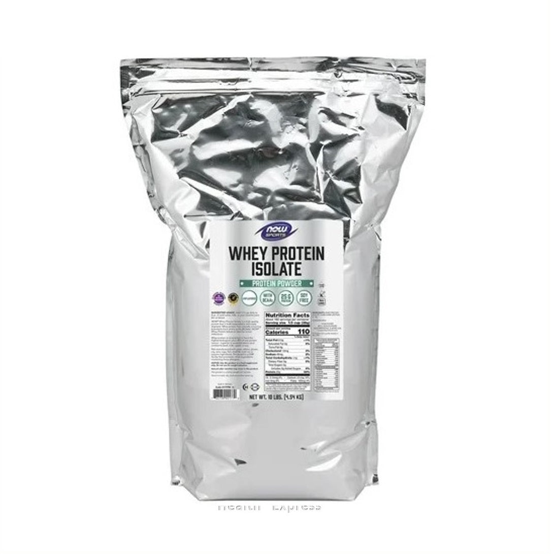 NOW Foods - Sports Whey Protein Isolate Unflavored 10 lbs (4.54KG