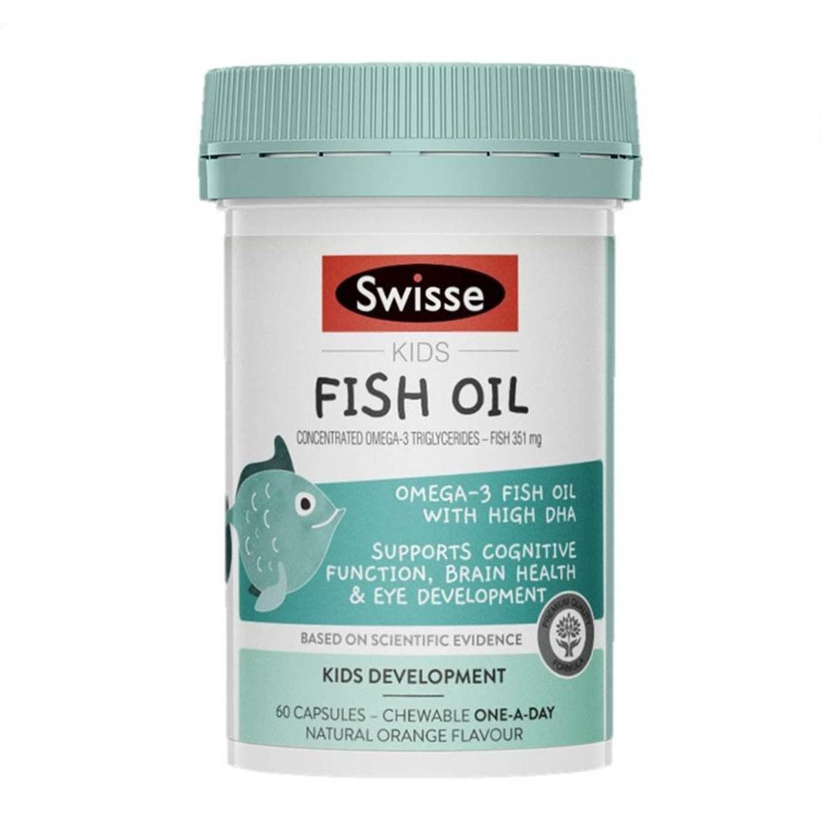 Swisse Kids Fish Oil Nutritional Chewable Tablets 60 Capsules