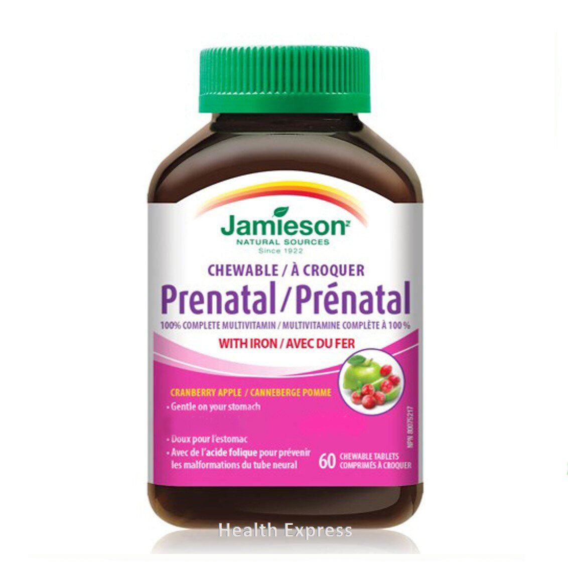 Jamieson 孕婦全效多種維他命+ 鐵 (全新配方) 咀嚼片 60 粒 (包裝隨機提供)-產品圖片 4