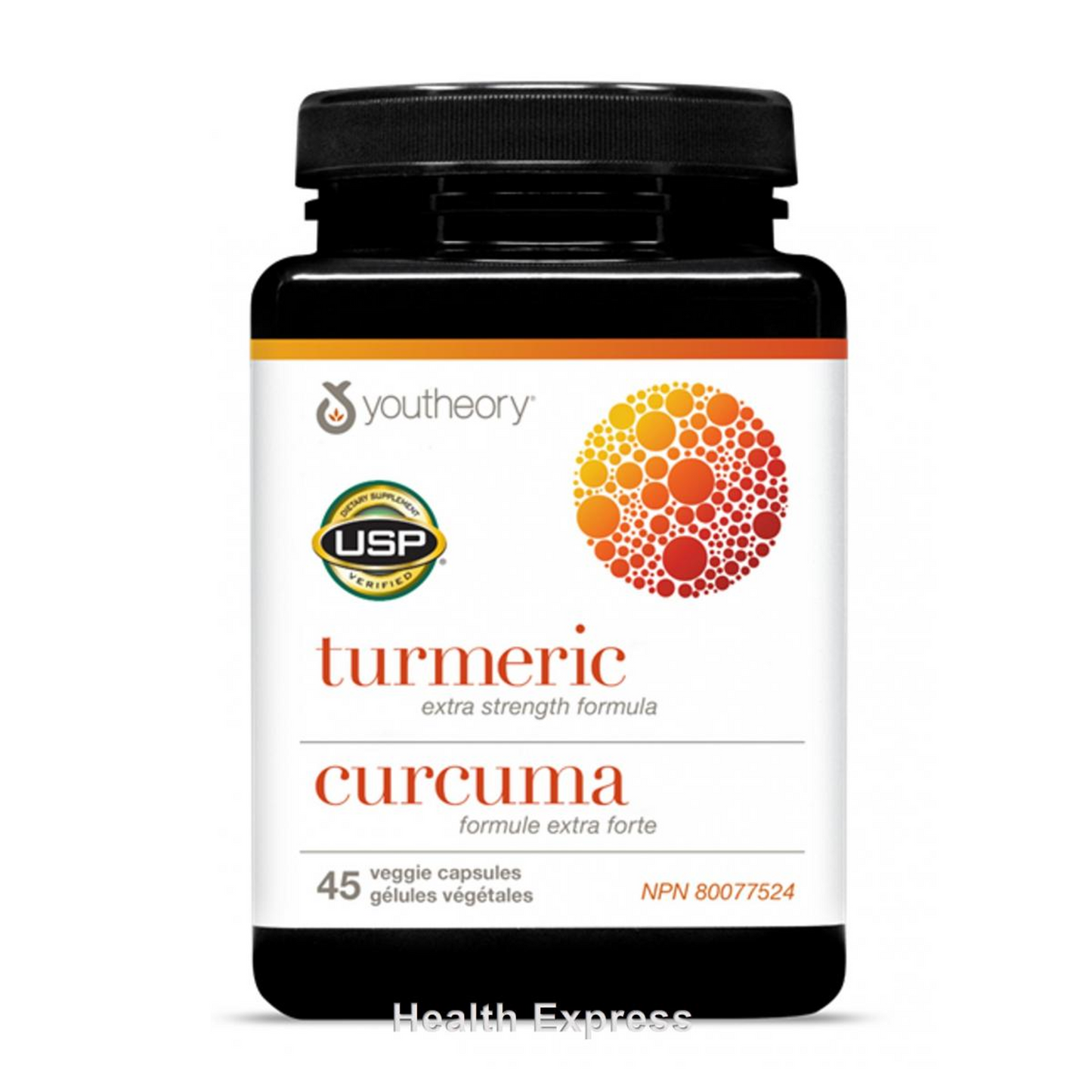Youtheory 特強健身薑黃素 (500 毫克) 精華 45 粒