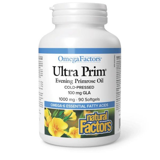 Natural Factors OmegaFactors® 特強調經寶月見草油精華 (1000 毫克) 90 粒 (包裝隨機提供)-產品圖片 2