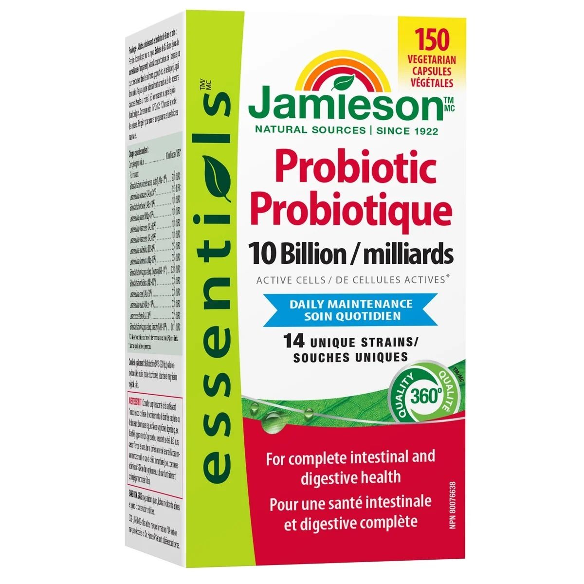Jamieson 純天然益生菌 100 億 超值加量裝 150 粒