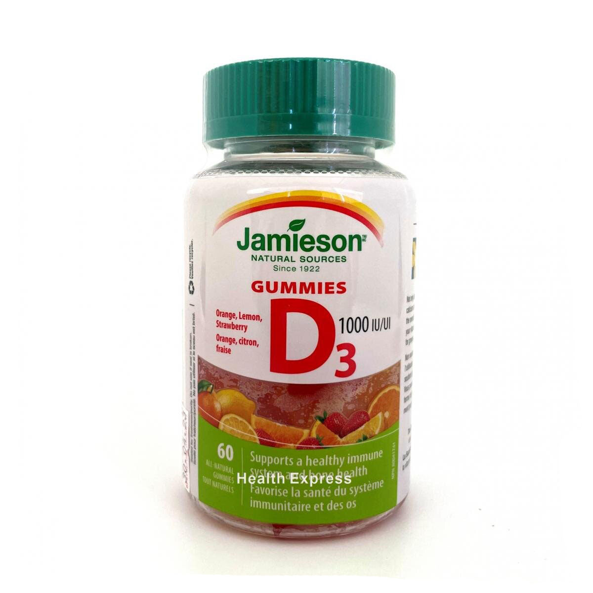 Jamieson 維他命D3(1000IU)軟糖60 粒軟糖