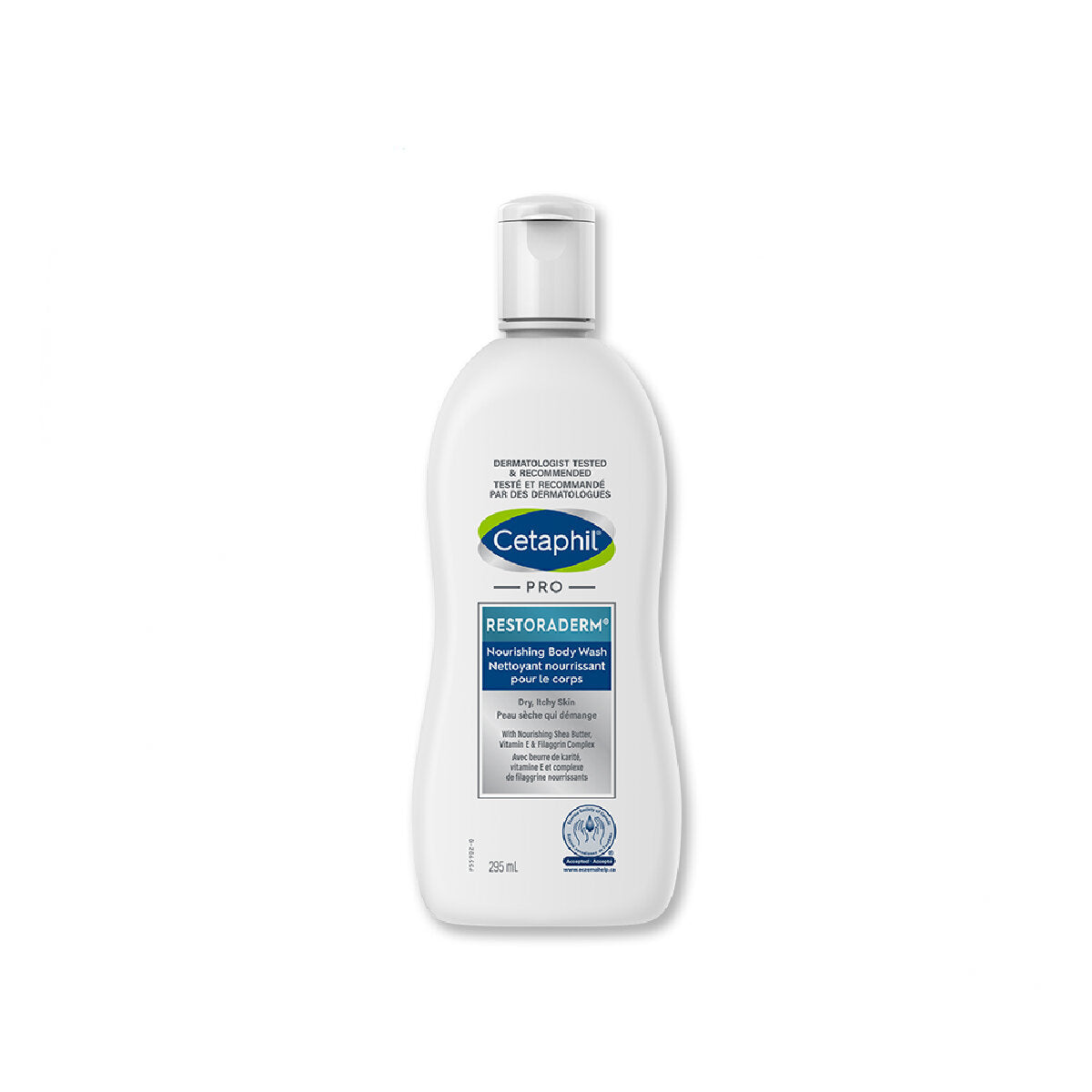 Cetaphil PRO RESTORADERM倍加護濕疹舒緩潔膚露 (乾性肌膚及敏感肌適用) 295毫升