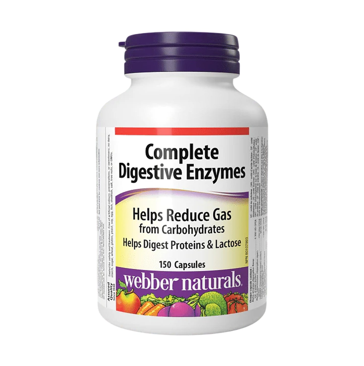 Webber Naturals 全效整腸消化酶 (全新配方) 150 粒-產品圖片 2