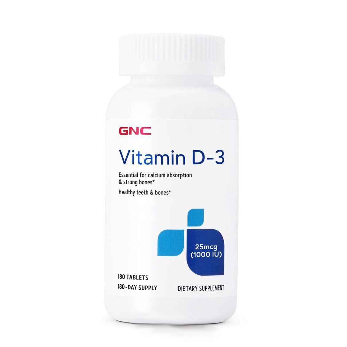 GNC 100% 天然維他命 D3 (1000 IU) 180粒
