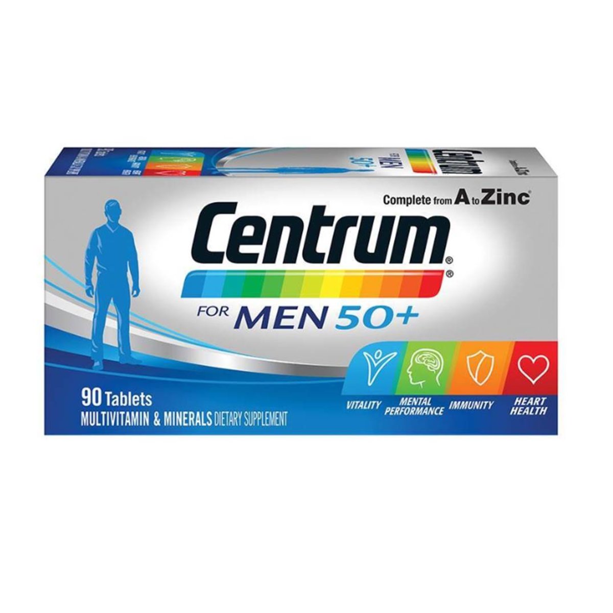 Centrum 男士 50+ 全效多種維他命及礦物質 90 粒