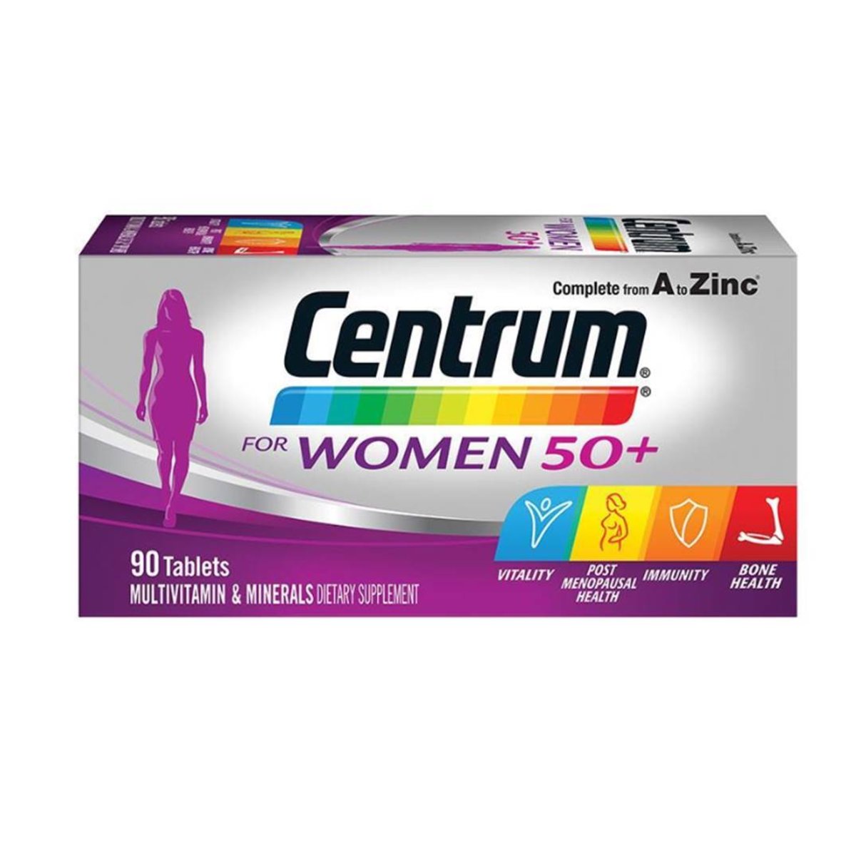 Centrum 女士 50+ 全效多種維他命及礦物質 90 粒 (兩種包裝將隨機提供)