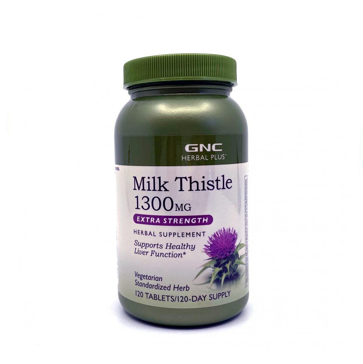 GNC Herbal Plus® 護肝奶薊精華 (1300 毫克) 60/120 粒-產品圖片 2