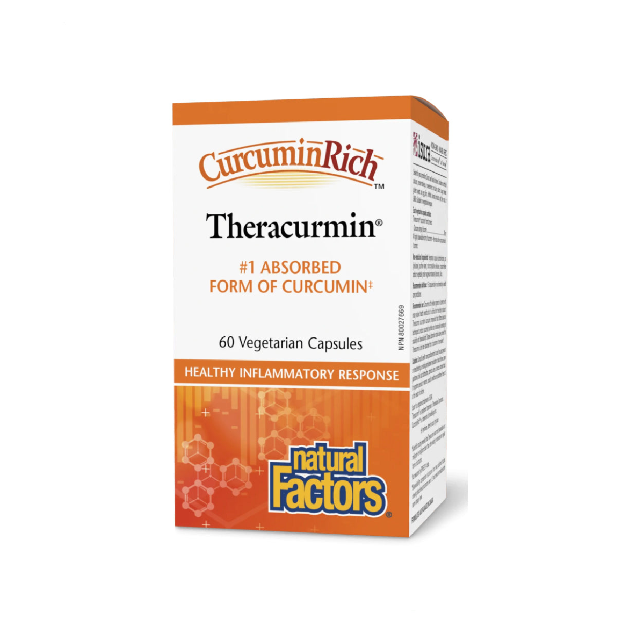 Natural Factors CurcuminRich™ Theracurmin™ 健身薑黃素精華 (30 毫克) 60 粒
