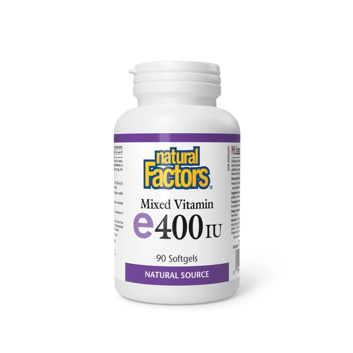Natural Factors 抗衰老天然維他命 E (400 IU) 90 粒