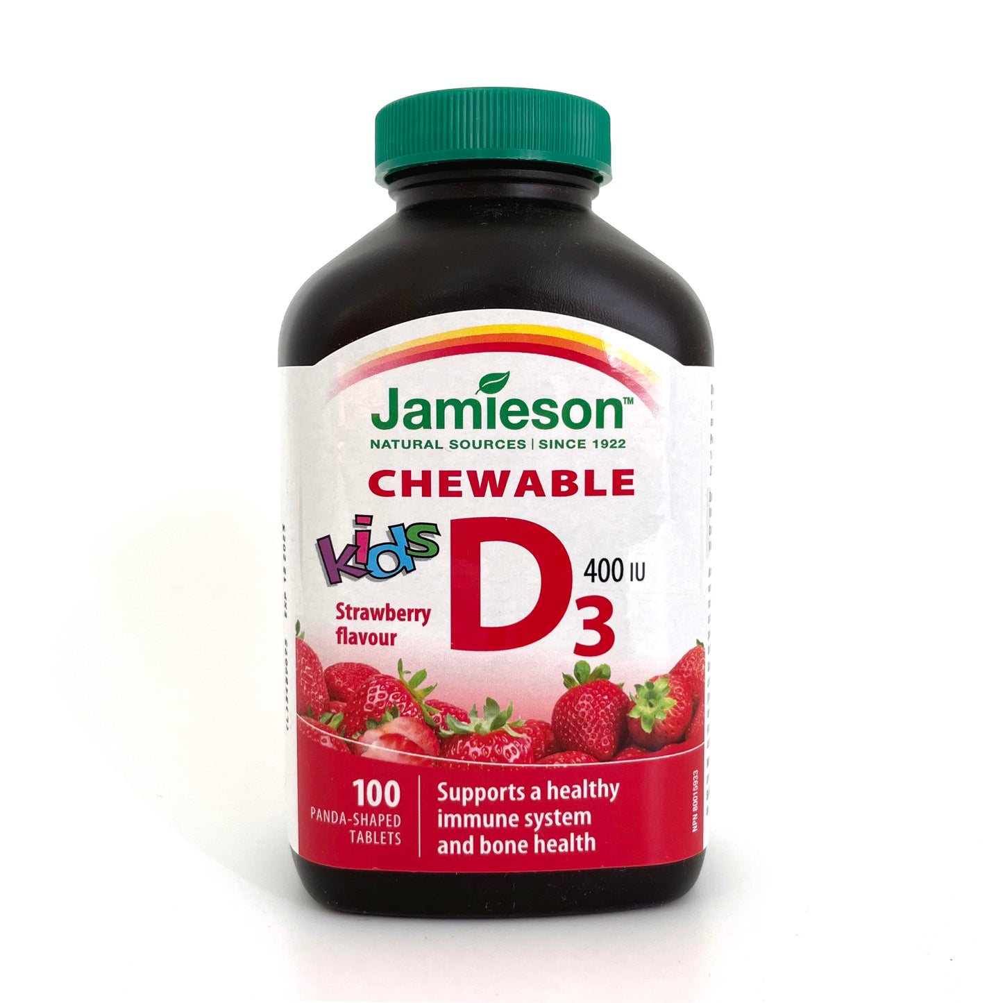 Jamieson 兒童 維他命 D 咀嚼片 士多啤梨味 100 粒