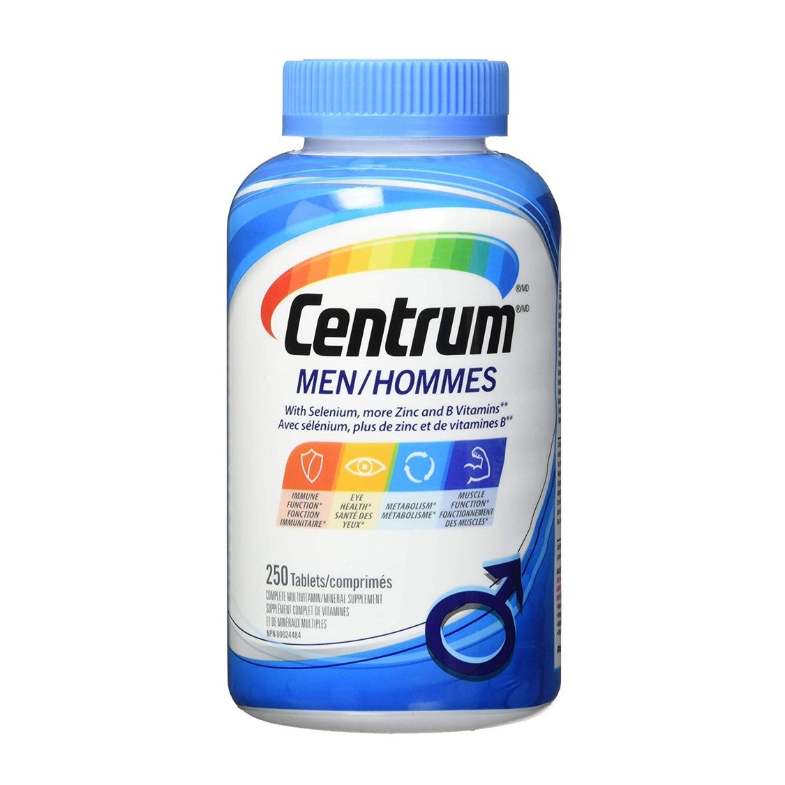 Centrum 男士全效多種維他命及礦物質 (超大加量裝,加拿大版) 250 粒裝 (兩種包裝將隨機提供)