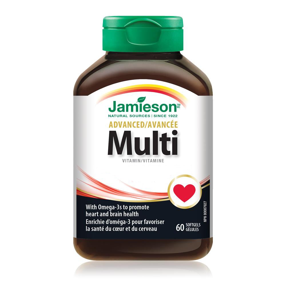 jamieson-advanced-multi-omega-3-60softgels成人多種維他命 (添加奧米加-3 配方) 60 粒