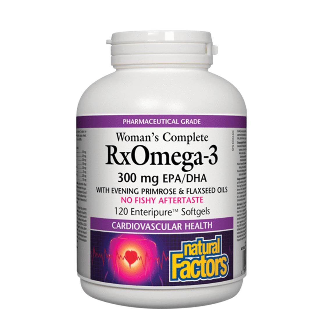 Natural Factors 女士全效 RxOmega-3 奧米加 3 魚油 (300 毫克) 120 粒