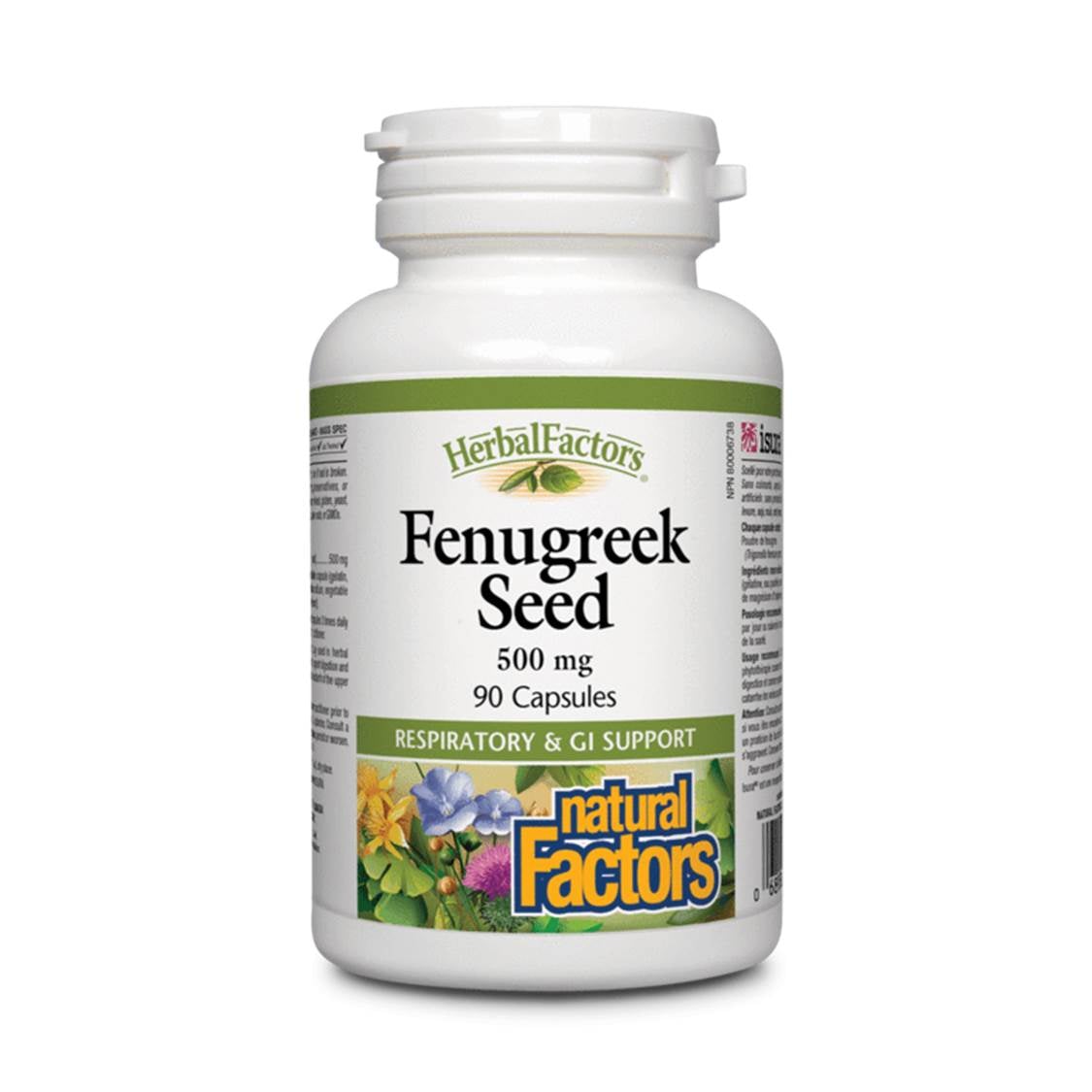 Natural Factors 葫蘆巴種子催乳豐胸精華 (500 毫克) 90 粒